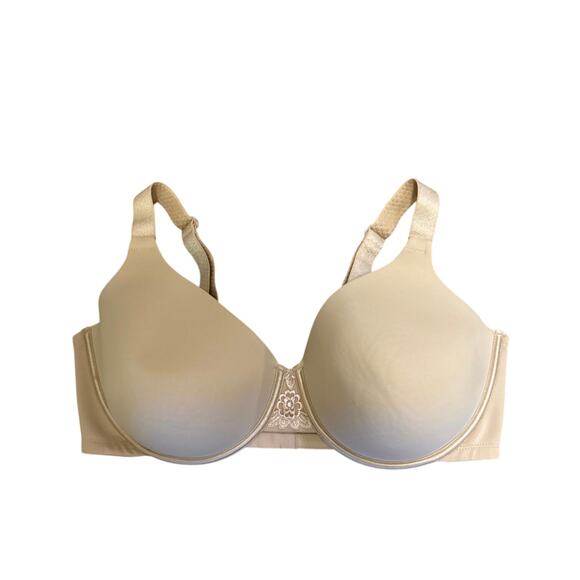 Vanity Fair Beauty Back Underwire Comfort Beige Padded Adjustable 76380 42D - Picture 3 of 7